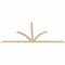 Ekena Millwork Richland Smooth Timber Gable Bracket, Douglas Fir, 108"W x 49"H x 1 1/2"D x 3 1/2"F, 11/12 Pitch GBW108X49X0204RIC00SDF - alternate 5